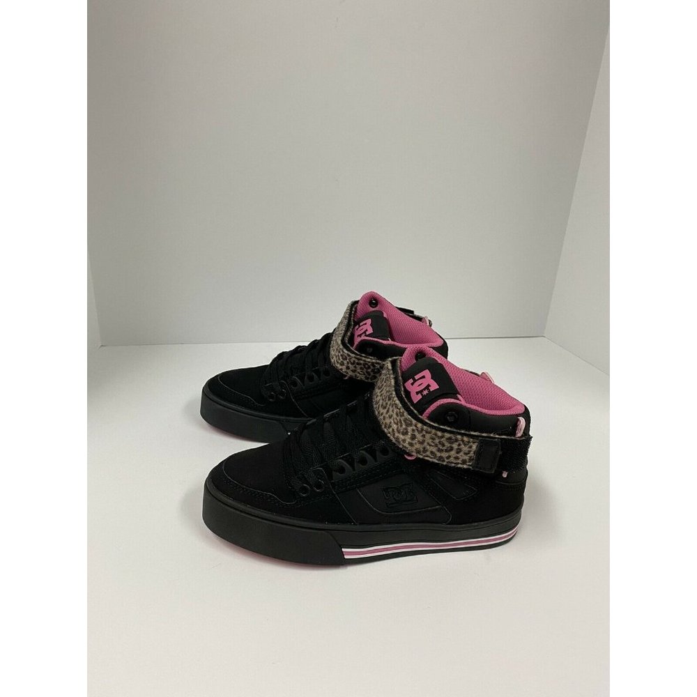 DC Shoes Womens Pure High-Top V Black Skateboarding Shoes Size 5